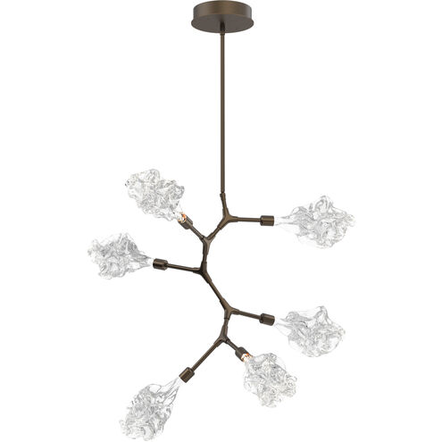 Blossom LED 31.8 inch Flat Bronze Chandelier Ceiling Light in 3000K LED, Modern Vine